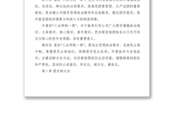 2021【規(guī)章制度】XXXXXXXXXXXXXXXXXXX股份有限公司共青團(tuán)  基層組織“三會(huì)兩制一課”實(shí)施細(xì)則-試行