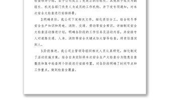 2021集團控股公司安全生產大檢查開展情況匯報