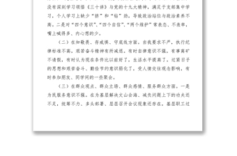 2021【對(duì)照檢查】領(lǐng)導(dǎo)班子成員第二批“不忘初心、牢記使命”主題教育專題民主生活會(huì)檢視剖析材料