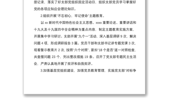 2021黨支部書(shū)記基層黨建工作述職述廉報(bào)告范文