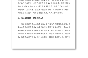 2021鄉(xiāng)鎮(zhèn)人大主席團(tuán)年度工作要點(diǎn)（六）