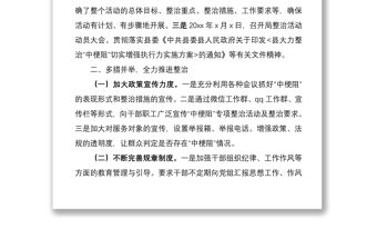 2021“中梗阻”專項整治工作總結