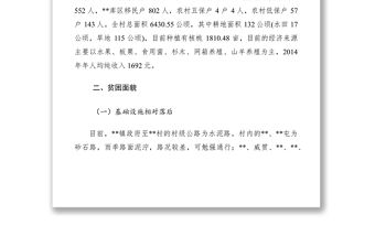 2021貧困村情況調研報告