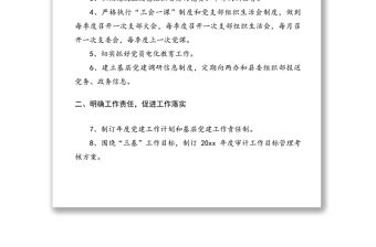 2021審計局黨建工作要點