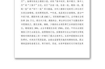 2021社會(huì)保險(xiǎn)稽核工作經(jīng)驗(yàn)材料