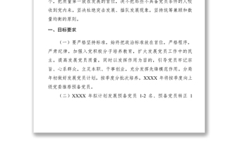 2021XXXX年發(fā)展黨員工作計劃
