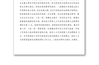 2019年鄉(xiāng)人大主席述職述廉述法報告