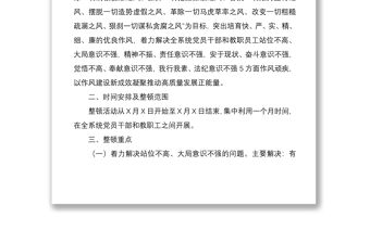 2021市教育系統 強作風 抓落實 促品質思想紀律作風整頓活動實施方案