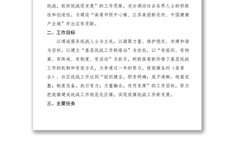 2021【工作方案】基層統(tǒng)戰(zhàn)工作規(guī)范化建設(shè)方案