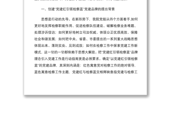 2021“黨建紅引領(lǐng)檢察藍(lán)”黨建品牌總結(jié)材料