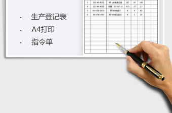 2022成品生產(chǎn)指令單免費下載
