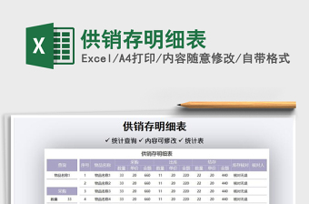2022供銷存明細(xì)表免費(fèi)下載