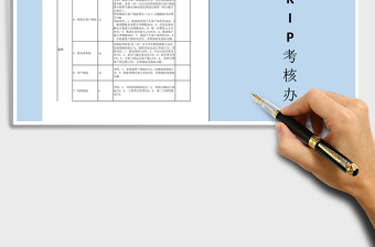 2022公司經(jīng)理KPI績效考核辦法免費下載