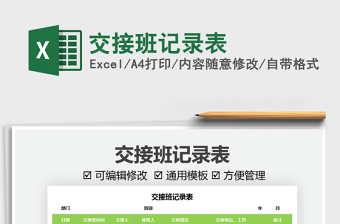 2022交接班記錄表免費(fèi)下載