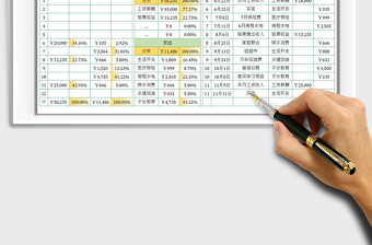 2021家庭收支分析表免费下载