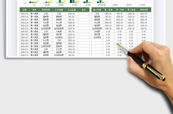2021財務費用支出表免費下載