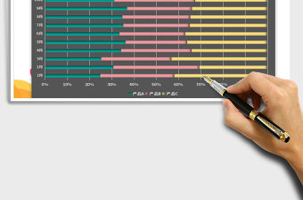 2022精美條形圖銷量趨勢EXCEL圖表免費下載