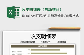 2021收支明細(xì)表（自動(dòng)統(tǒng)計(jì)）免費(fèi)下載