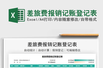 2021差旅費(fèi)報(bào)銷記賬登記表免費(fèi)下載