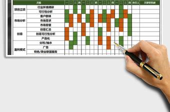 2022APP項目計劃時間表免費下載