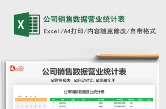 2021公司銷售數(shù)據(jù)營(yíng)業(yè)統(tǒng)計(jì)表免費(fèi)下載