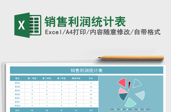 2022銷售利潤統(tǒng)計(jì)表免費(fèi)下載