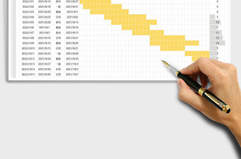 2021項目計劃表-工作進度表免費下載