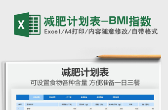 2022減肥計(jì)劃表