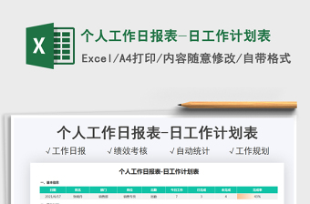 2022個人工作日報表-日工作計劃表免費下載