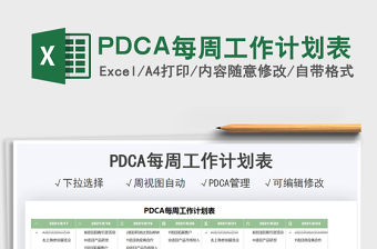2021PDCA每周工作計劃表免費下載