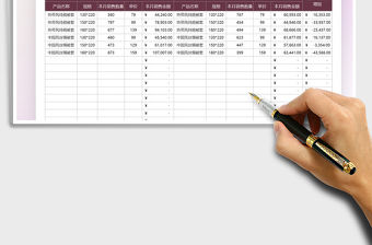 產品銷售月份業績對比統計表免費下載