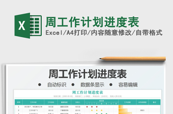 2022周工作計(jì)劃進(jìn)度表免費(fèi)下載