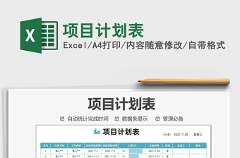 2021項(xiàng)目計(jì)劃表免費(fèi)下載