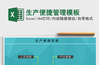 2022生產(chǎn)便捷管理模板免費下載