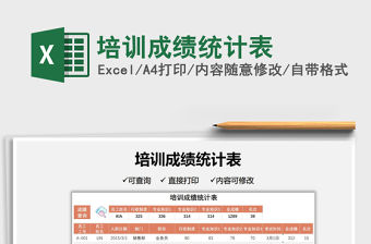 2022培訓(xùn)成績統(tǒng)計表免費(fèi)下載