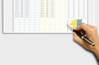 2021收支日記賬（統(tǒng)計圖表）免費下載