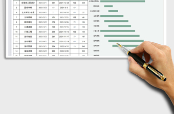 2022工地施工进度表免费下载
