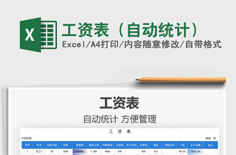 2021工資表（自動(dòng)統(tǒng)計(jì)）免費(fèi)下載