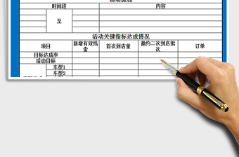 2021汽車4S店市場部活動方案計劃及總結(jié)表免費下載
