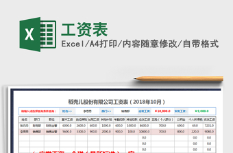 2022工資表免費(fèi)下載