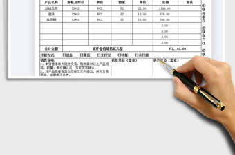 2022銷售合同（清單）免費(fèi)下載