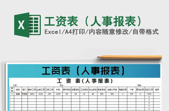 2022工資表（人事報表）免費下載