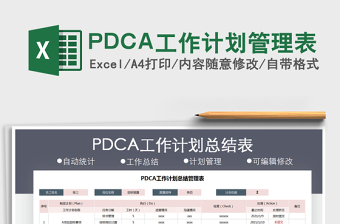 2022PDCA工作計(jì)劃管理表免費(fèi)下載