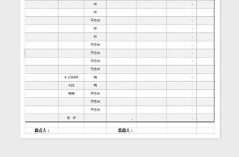 2022倉庫存貨盤點表模板免費下載