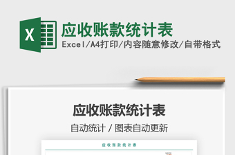 2022應(yīng)收賬款統(tǒng)計表免費下載