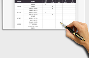 2021学员对授课老师评价表免费下载