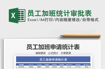 2022員工加班統(tǒng)計審批表免費下載
