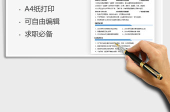 2022個人簡歷-廣告創意策劃簡歷免費下載