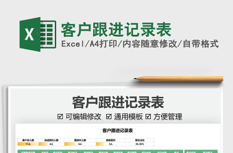 2021客戶跟進記錄表免費下載