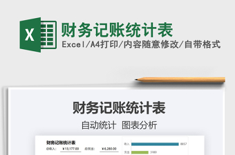2022財務(wù)記賬統(tǒng)計表免費下載